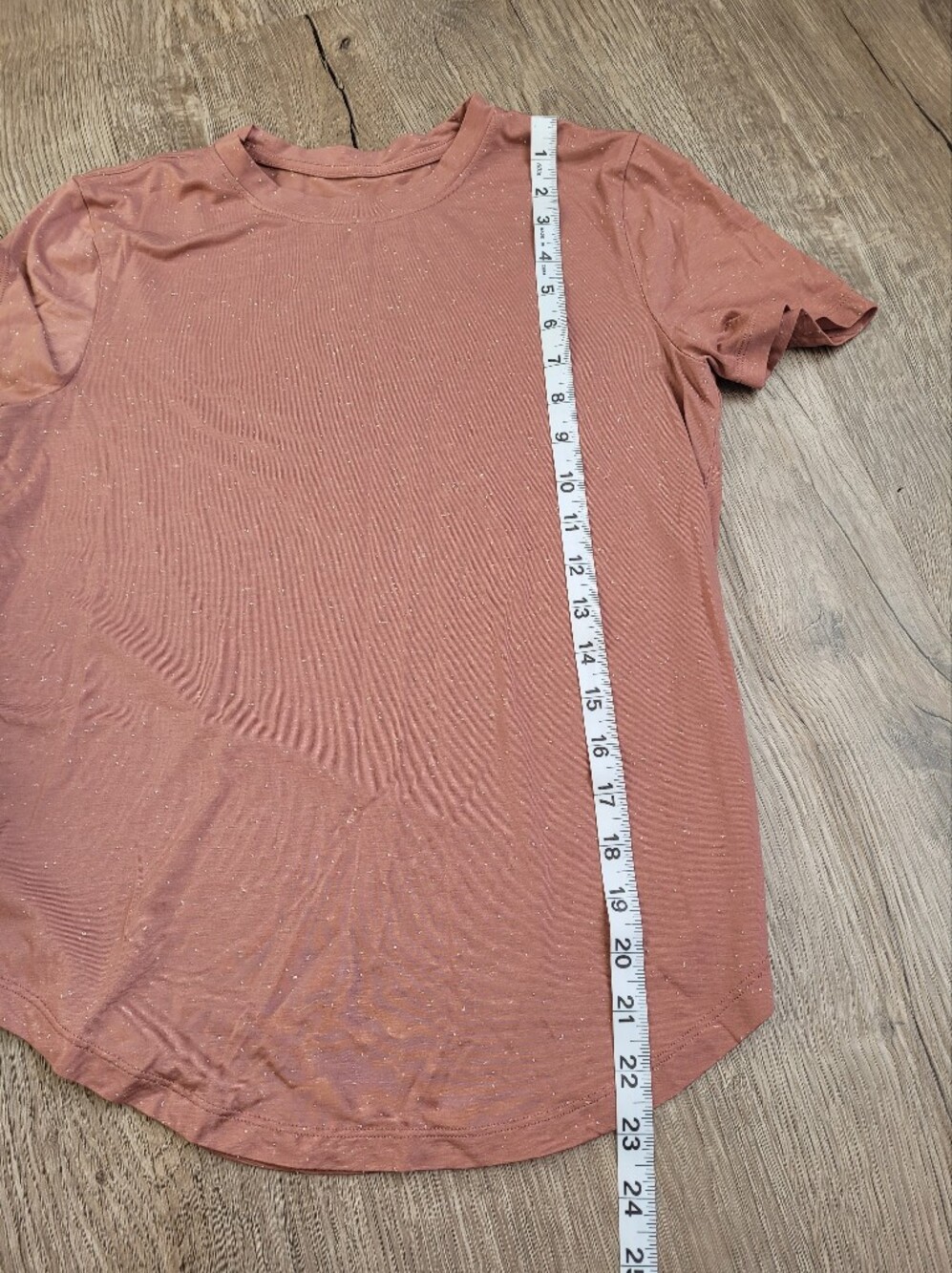 Lululemon Love Crew T-Shirt - Speckled Mauve Pink - Size 2? **No Tag** - Picture 6 of 6